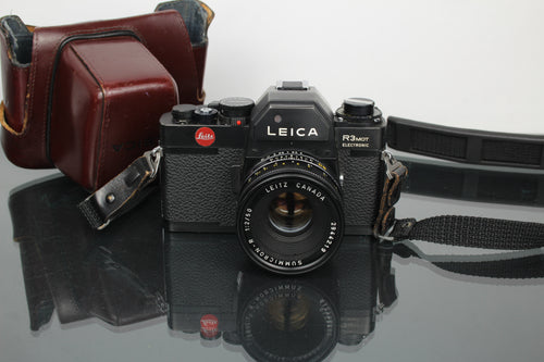 Leica R3 Mot electronic + 50mm f/2 Summicron-R lens
